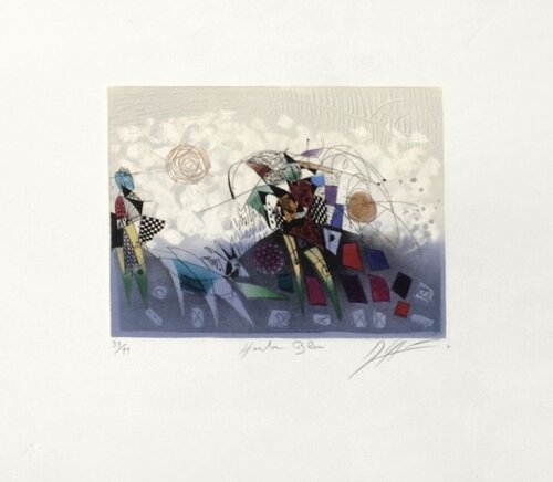 Herbe bleue by Georges Dussau, Print for Sale on Singulart
