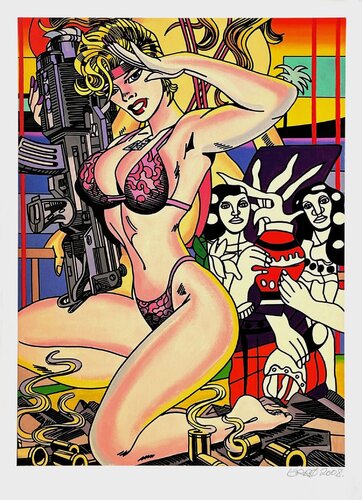 Femme fatale I von Erró Gudmundur Gudmundsson, Druck kaufen auf Singulart