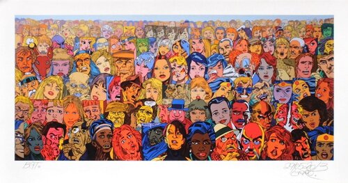 Facescape von Erró Gudmundur Gudmundsson, Druck kaufen auf Singulart