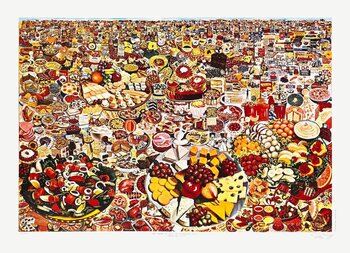 Foodscape by Erró Gudmundur Gudmundsson (1974) : Print Screen