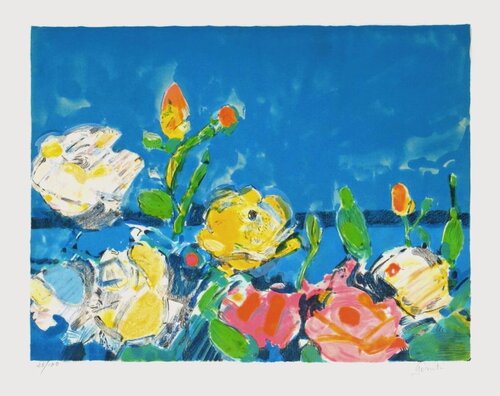 Bouquet de roses II von Gilles Gorriti, Druck kaufen auf Singulart