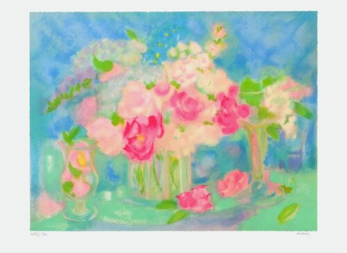 Bouquet de roses II by Michèle Gour, Print for Sale on Singulart