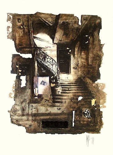 L'escalier II van Alain Kleinmann, Afdruk te koop op Singulart