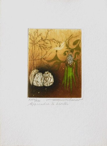 Apprendre à écouter van Renée Lubarow, Afdruk te koop op Singulart