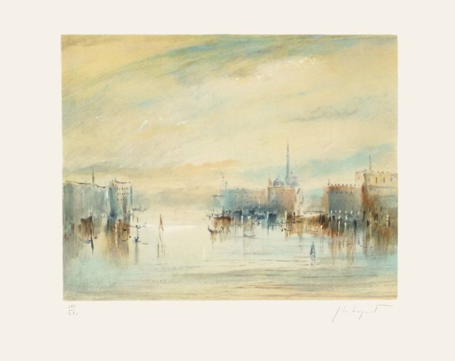 Venise IV Jean Michel Noquet Stampa in vendita