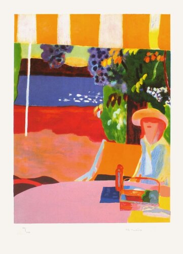 Femme dans le jardin von Roberto Ortuño, Druck kaufen auf Singulart