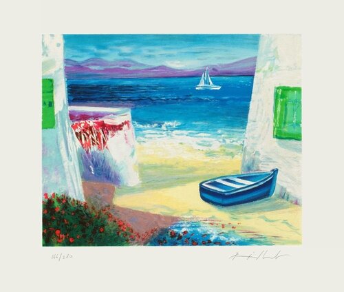Perspective sur la mer by Jean-Pierre Pophillat, Print for Sale on Singulart