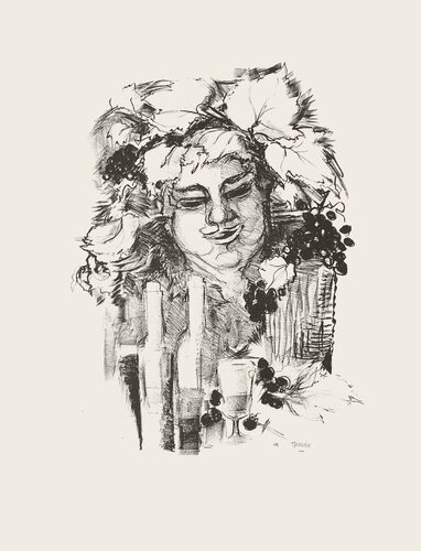 Bacchus van Eliane Thiollier, Afdruk te koop op Singulart