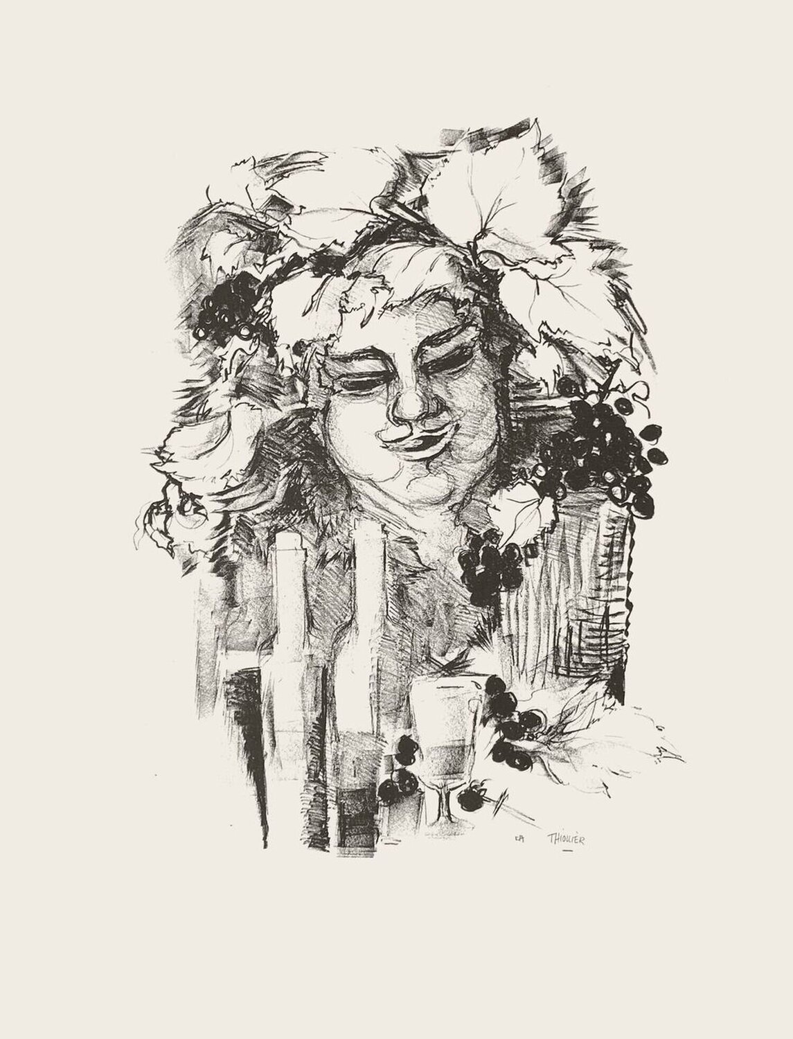 Bacchus Eliane Thiollier Stampa in vendita