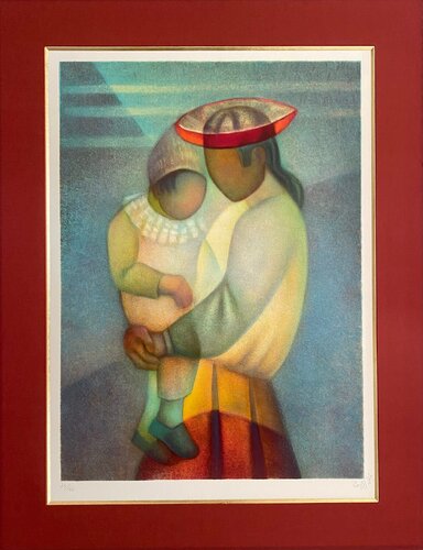 La maternité des Andes by Louis Toffoli, Print for Sale on Singulart