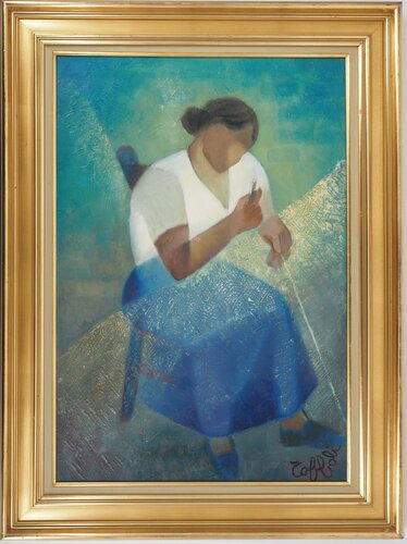 La femme du pécheur by Louis Toffoli, Painting for Sale on Singulart