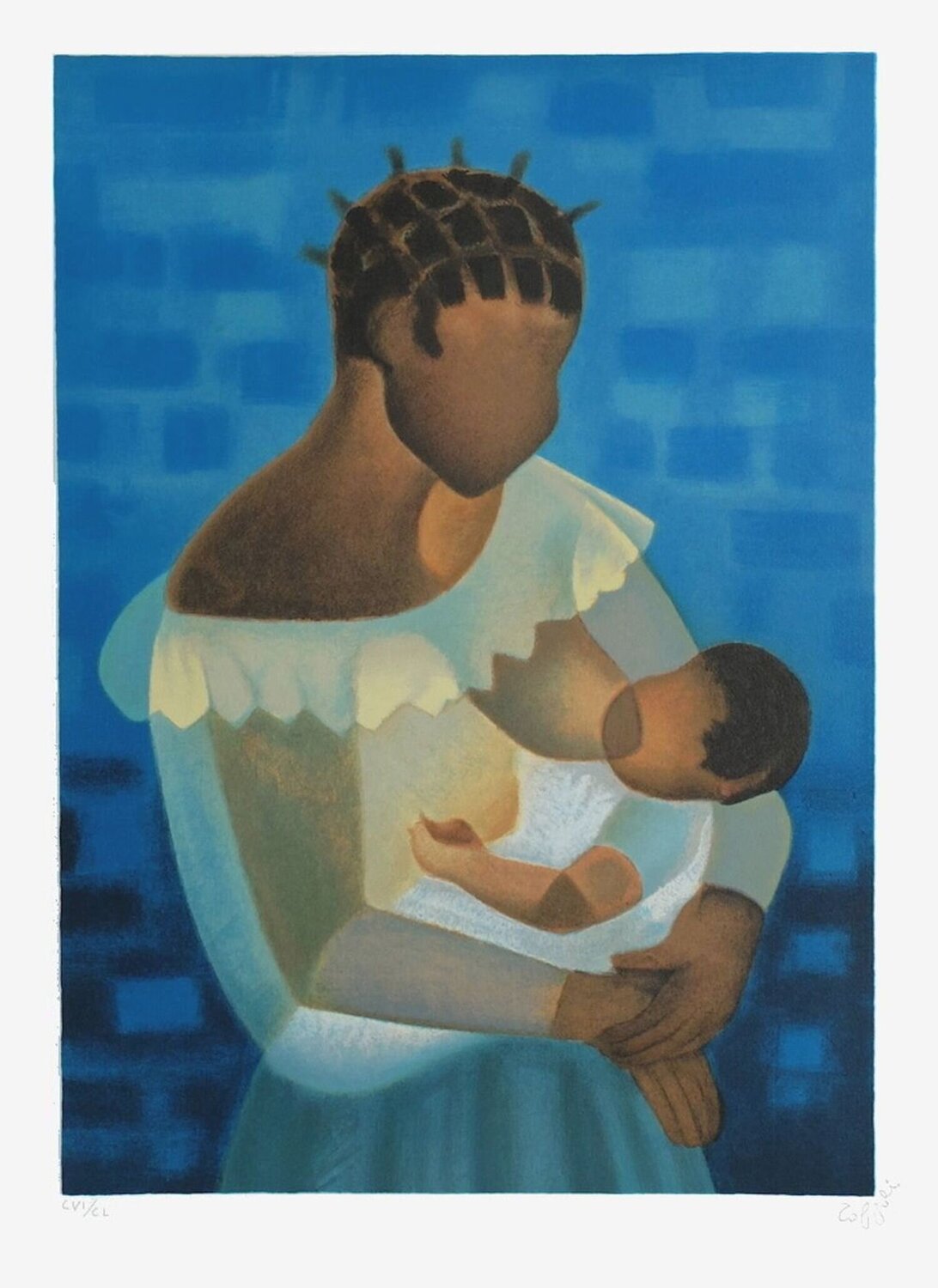 Harmonie en bleu Louis Toffoli Stampa in vendita