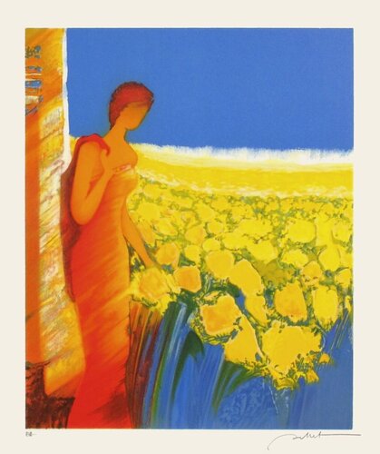 Fragrances jaunes von Emile Bellet, Druck kaufen auf Singulart