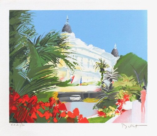 Le Carlton à Cannes von Emile Bellet, Druck kaufen auf Singulart