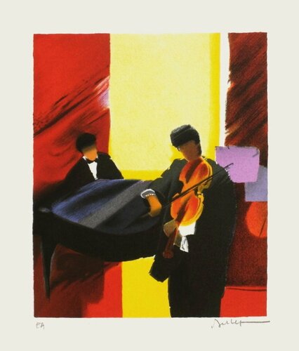 Duo classique von Emile Bellet, Druck kaufen auf Singulart