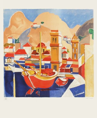 Le port d'Hydra by Jacques Despierre, Print for Sale on Singulart