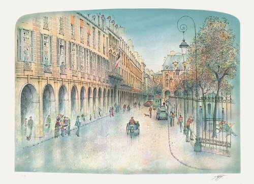 Paris - Place des Vosges I von Rolf Rafflewski, Druck kaufen auf Singulart