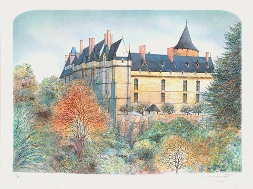 Châteaux de France - Chateaudun by Rolf Rafflewski, 인쇄 for Sale on Singulart