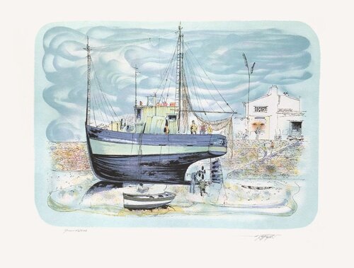 Le Port de Lesconil - Finistère II by Rolf Rafflewski, Print for Sale on Singulart