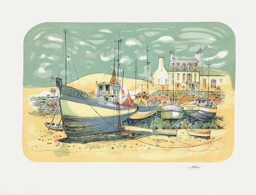 Le Port de Lesconil - Finistère I by Rolf Rafflewski, Print for Sale on Singulart