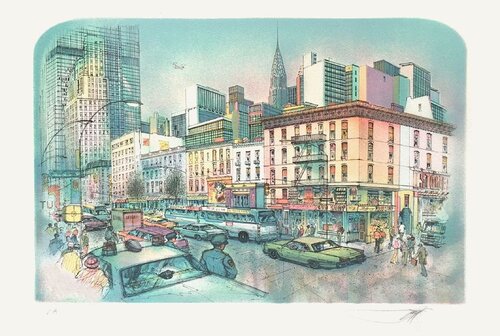New-York di Rolf Rafflewski, Stampa in vendita su Singulart