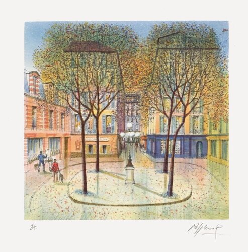 Paris, Place Furstenberg III by Rolf Rafflewski, 인쇄 for Sale on Singulart
