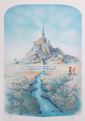 Mont Saint-Michel by Rolf Rafflewski, 인쇄 for Sale on Singulart