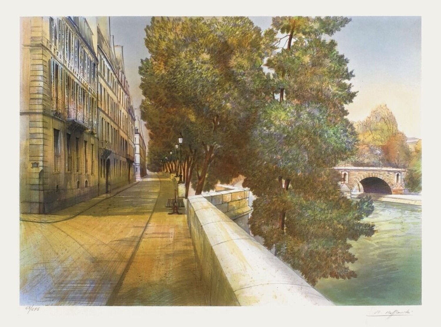 Paris, Quai de Béthune Rolf Rafflewski Druck zu verkaufen