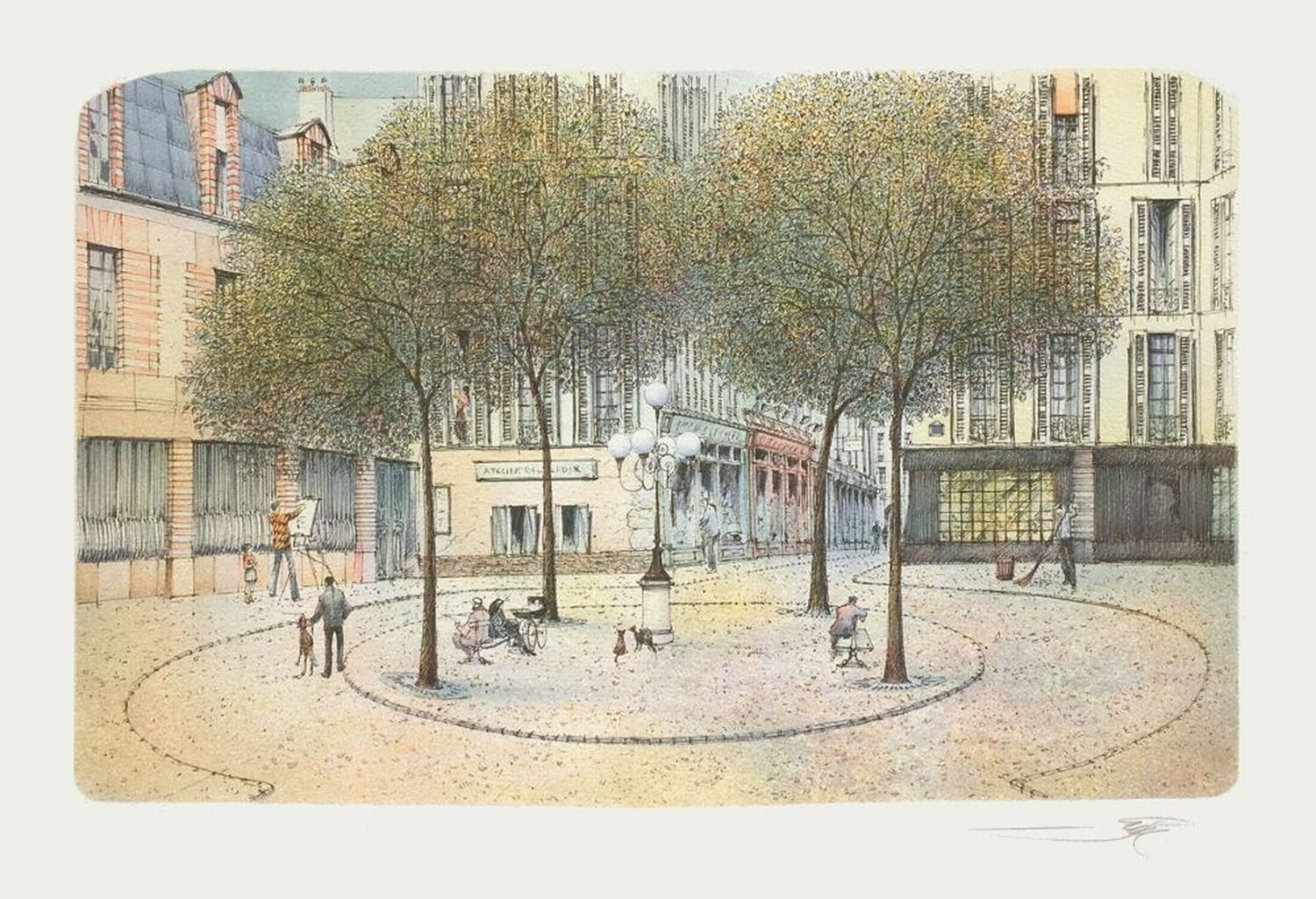 Paris - Place Furstenberg IV Rolf Rafflewski Stampa in vendita