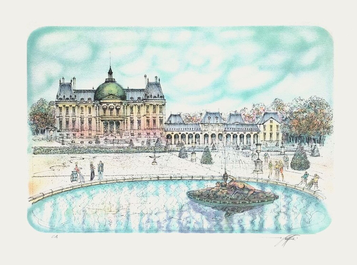 Châteaux de France - Vaux le Vicomte Rolf Rafflewski Druck zu verkaufen