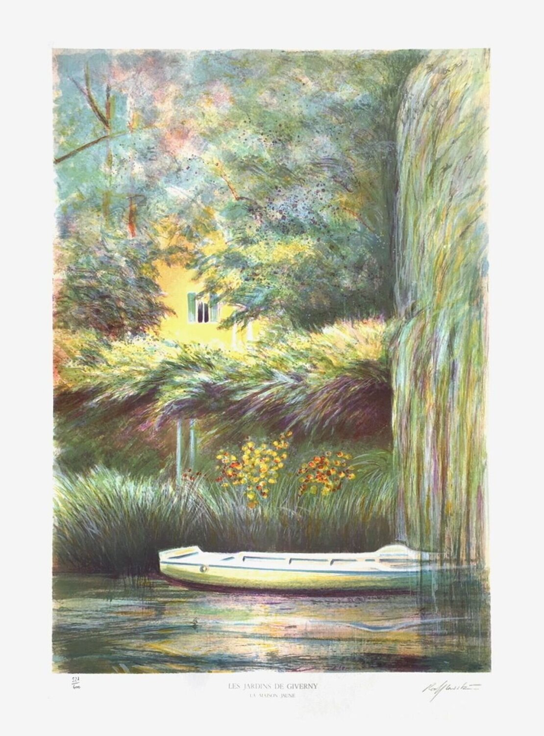 Giverny - La maison jaune II Rolf Rafflewski Stampa in vendita