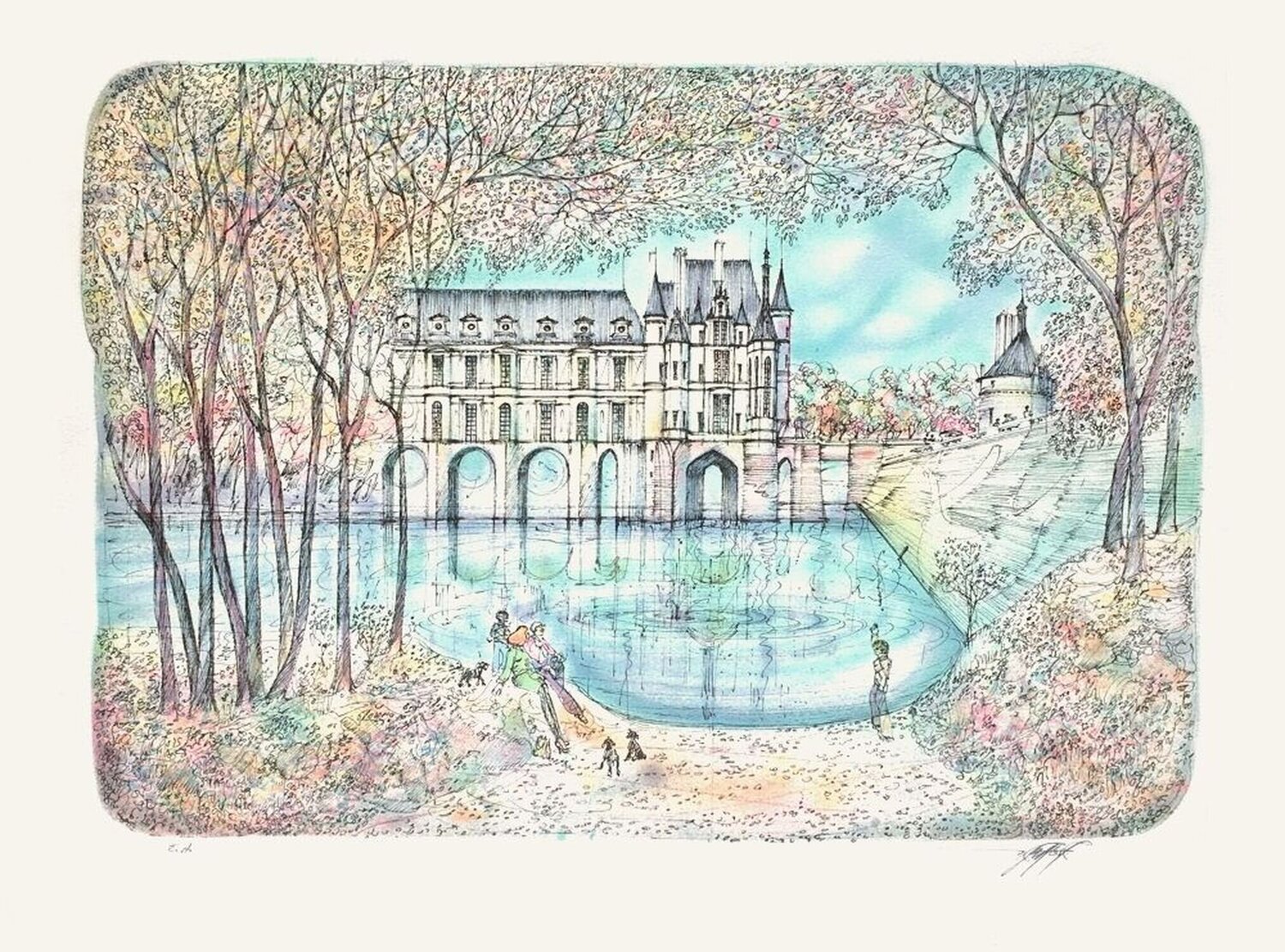 Châteaux de France - Chenonceaux Rolf Rafflewski Stampa in vendita