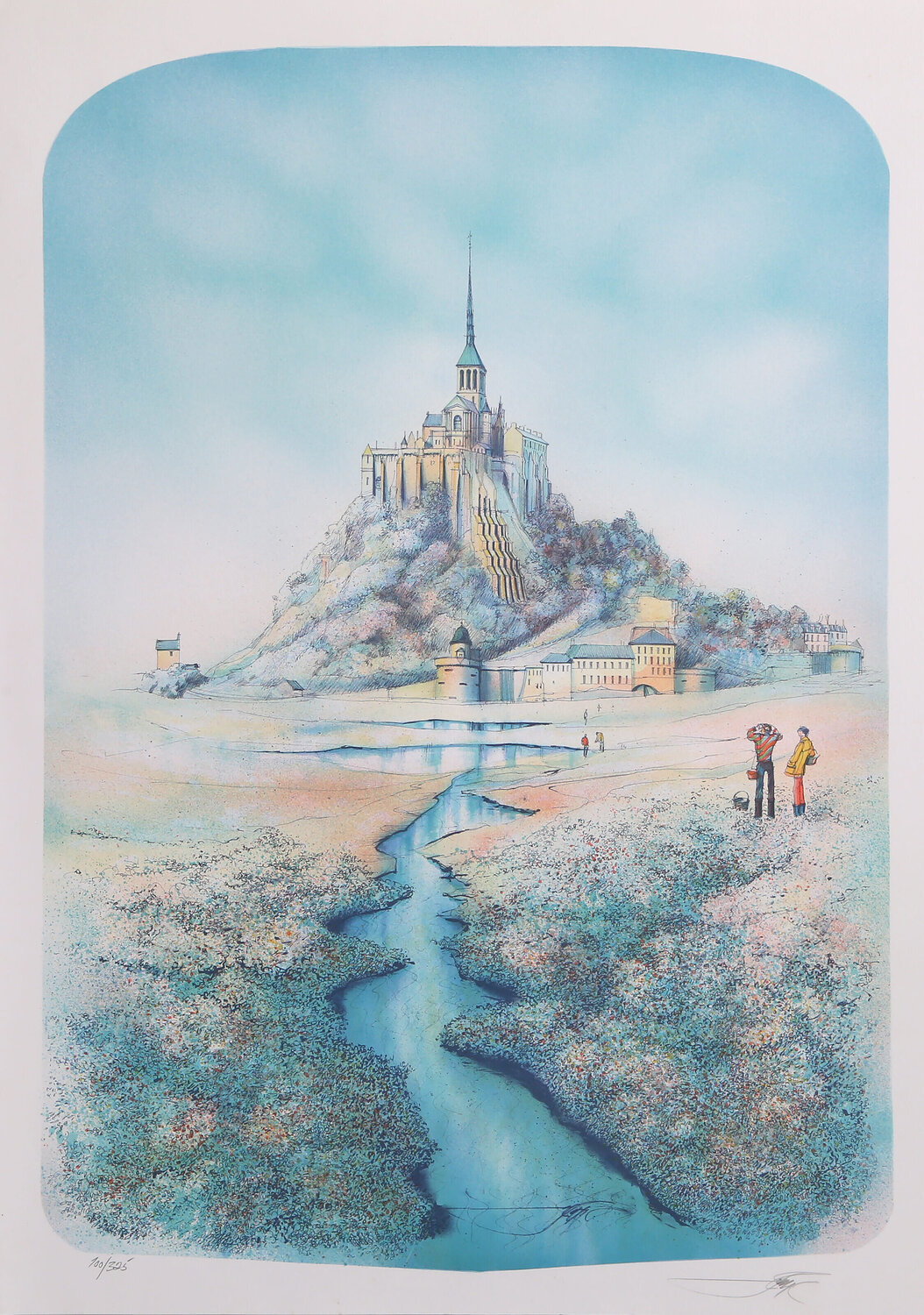 Mont Saint-Michel Rolf Rafflewski Print for sale