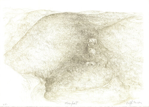 Landscape near Dead Sea - 1982 Lithograph - SIGNED 17.5" x 24.5" by Raffi Kaiser, 版画 for Sale on Singulart
