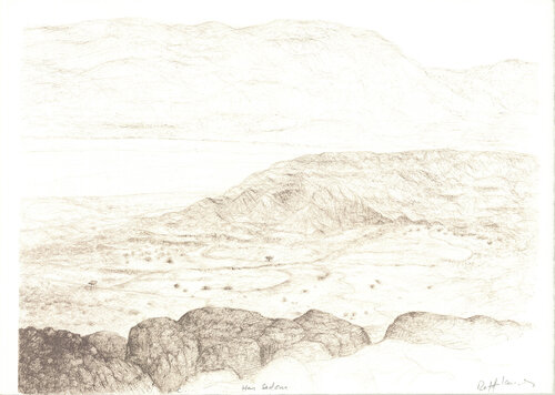 Middle Earth I - 1982 Lithograph - SIGNED 17.5" x 24.5" by Raffi Kaiser, 版画 for Sale on Singulart
