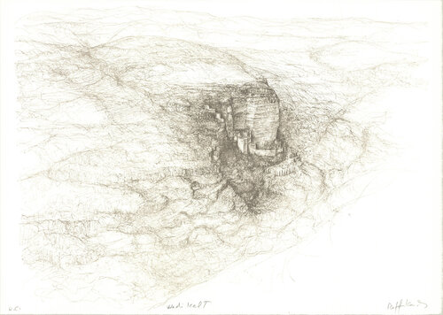 Middle Earth II - 1982 Lithograph - SIGNED 17.5" x 24.5" by Raffi Kaiser, 版画 for Sale on Singulart