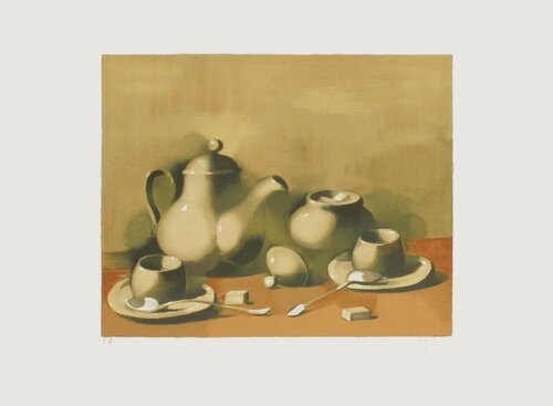 Les deux tasses de café by Manolo Ruiz Pipo, 인쇄 for Sale on Singulart