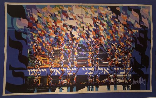 Crossing the Red Sea by Raymond Moretti, Textile for Sale on Singulart