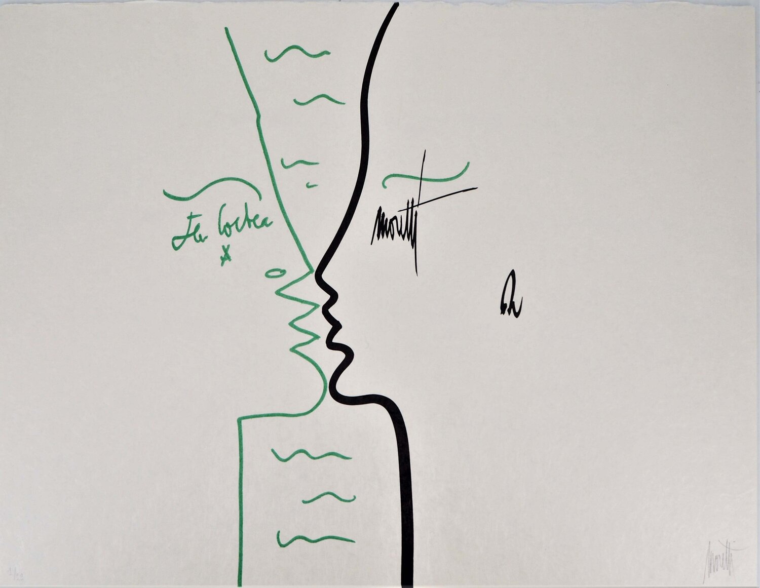Le baiser Raymond Moretti Print for sale