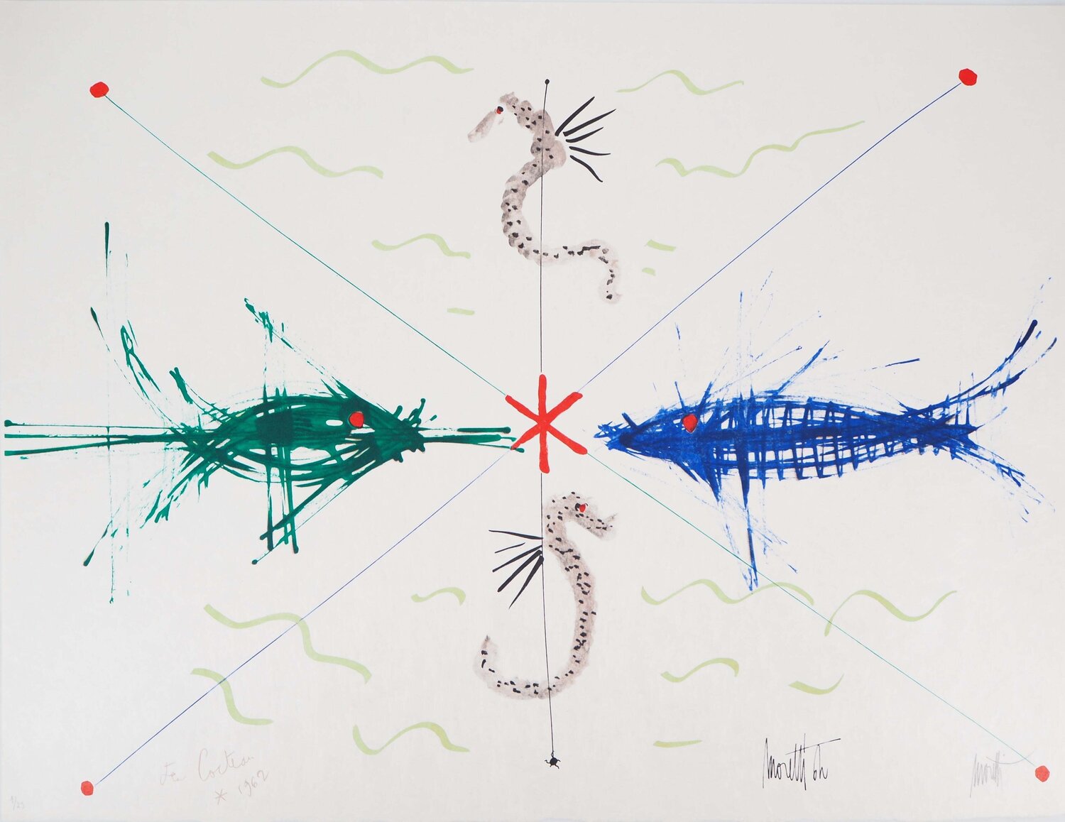 Poissons et hippocampes Raymond Moretti Édition à vendre