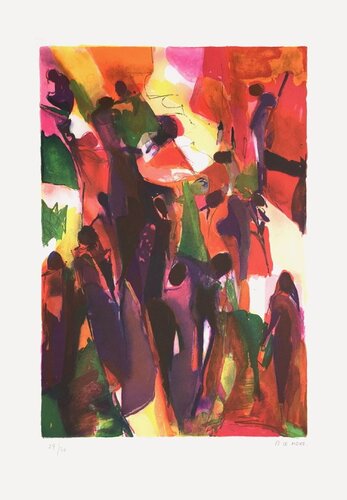 Grosses dames et petits légumes by Arlette Le More, Print for Sale on Singulart