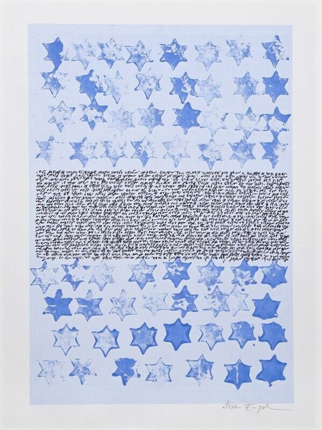 Star of David Nissan Engel Stampa in vendita
