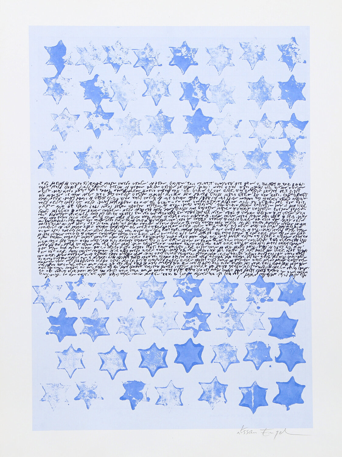 Star of David Nissan Engel Stampa in vendita