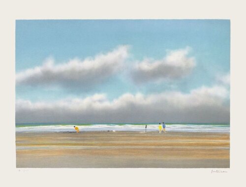 Plage du Miramar à Biarritz von Pierre Doutreleau, Druck kaufen auf Singulart