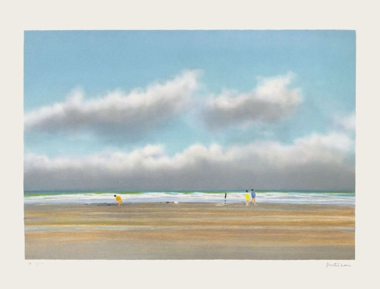 Plage du Miramar à Biarritz Pierre Doutreleau Druck zu verkaufen