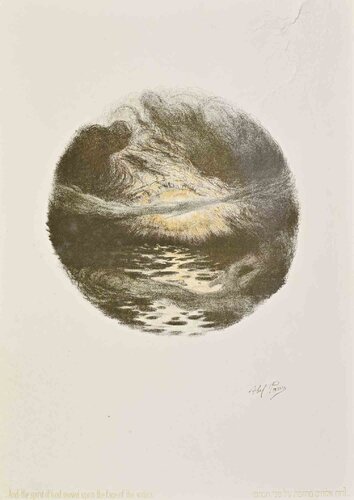 And the Spirit of God Moved upon the Face of the Waters von Abel Pann, Druck kaufen auf Singulart