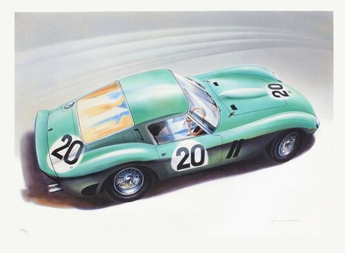 Ferrari 250 GTO - 1 von Jean Hirlimann, Druck kaufen auf Singulart