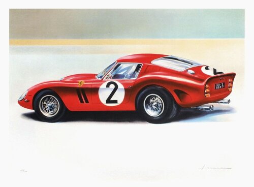 Ferrari 250 GTO - 2 von Jean Hirlimann, Druck kaufen auf Singulart