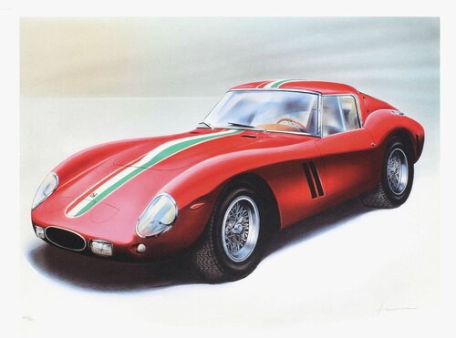 Ferrari 250 GTO - 3 von Jean Hirlimann, Druck kaufen auf Singulart