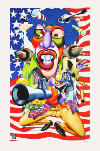 Jimi Hendrix by Didier Chamizo, Print for Sale on Singulart